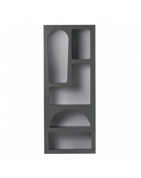 Boekenkast Aria antraciet - 60x150x32 cm