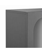 Boekenkast Aria antraciet - 60x150x32 cm