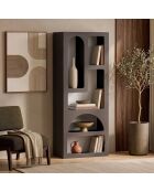 Boekenkast Aria antraciet - 60x150x32 cm