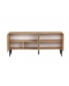 Consola Aethel en roble zafiro - 180x80x40 cm