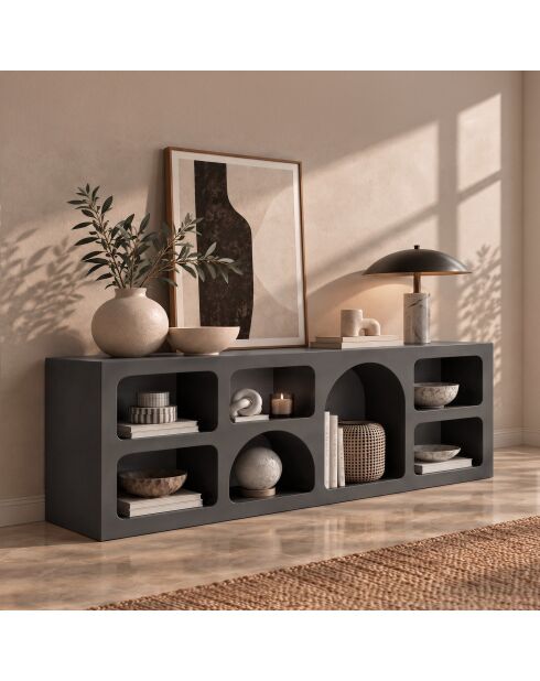 Console Vega anthracite - 160x51x40 cm