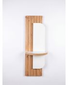 Artmtkwll14 eikenhouten decoratieve spiegel - 70x26x13 cm