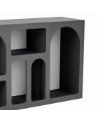 Vian 120 anthrazitfarbene Konsole - 120x74x37 cm
