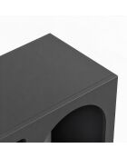 Vian 120 anthrazitfarbene Konsole - 120x74x37 cm