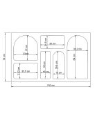 Vian 120 anthrazitfarbene Konsole - 120x74x37 cm