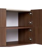 Consola Aethel Travertine/Nile Walnut - 180x80x40 cm