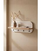 Artmtkwll9 weißes Wandregal -40x18x11 cm