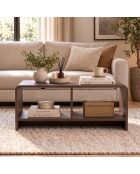 Salontafel in notenhout Porto Milano - 90x40x50 cm