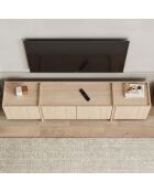Meuble TV Lowen chêne Pusula - 180x46x35 cm