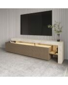 Porta TV Beliz travertin/rovere caldo - 192x53x37 cm