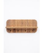 Étagère murale Artmtkwll9 chêne - 40x18x11 cm
