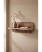 Étagère murale Artmtkwll9 chêne - 40x18x11 cm