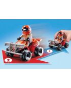 Duo de cascadeurs avec quad et moto Action Heroes multicolores 4 ans +