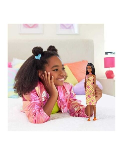 Poupée Barbie Fashionista Robe multicolores - 65 ans Barbie 3 ans +