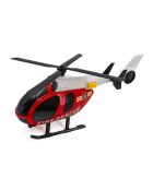 ¡Set de helicóptero y coche de policía con luces parpadeantes y efectos de sonido de City Heroes! en una escala de 1:14 en color rojo para mayores de 4 años