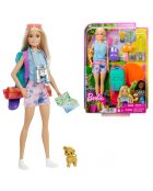 Bambola Barbie multicolore Malibu Camping 3 anni +