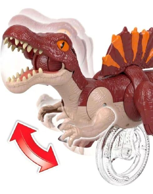 Figure Fisher-Price Imaginext Srint Spino - The Jurassic World Spinosaurus Race - 24 cm multicolore 3 anni +