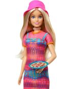 Bambola Barbie Deluxe Style in tuta rosa dai 3 anni in su
