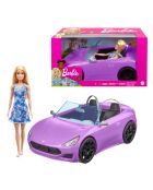 La bambola Barbie e la sua auto convertibile multicolore 3 anni +