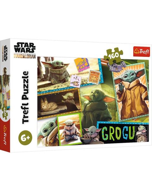 STAR WARS - Grogu & le Mandalorien - Puzzle 160pcs multicolores - 6ANS +