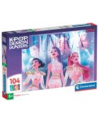 Puzzle 104 pièces KPop Demon Hunters multicolores 6 ans +