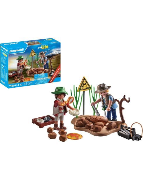 Chasseurs et fossiles de dinosaures My Life multicolores 4 ans +