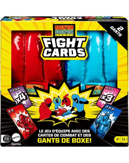 Games - Fight Cards Jeu En Équipe - Jeu De Cartes Famille multicolores 8ANS +