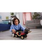 Vehículo de control remoto Matchbox Jurassic World Dino Hunter, coche a batería con mando a distancia y figura de dinosaurio, 46 cm, multicolor, 6 años o más