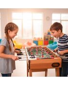 Babyfoot Équipé de 18 joueurs et de 2 balles pour jouer immédiatement multicolores - 69 x 36,5 x 65 cm 6 ans +