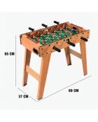 Babyfoot Équipé de 18 joueurs et de 2 balles pour jouer immédiatement multicolores - 69 x 36,5 x 65 cm 6 ans +