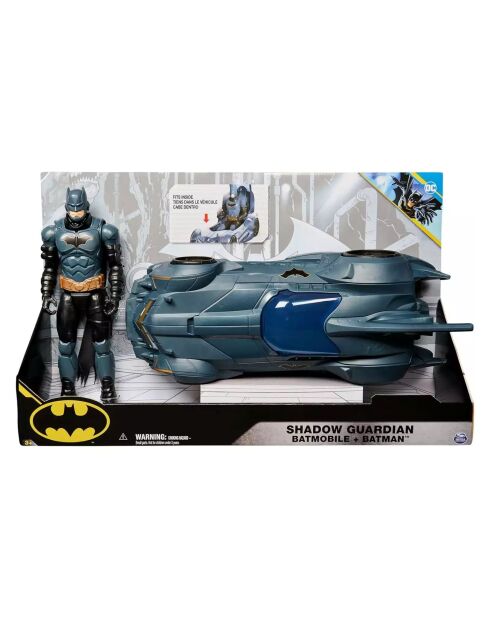 Pack Batmobile et figurine Batman 30 cm multicolores 3 ans +
