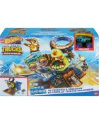 Monster Trucks Arena Smashers Combat Mega-Wrex vs Gorzilla Coffret avec véhicule Mega-Wrex inclus 2 Voitures multicolores 4 ans +