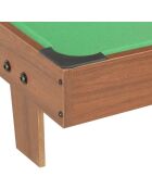 Mesa de billar de madera Incluye: bolas y tacos de billar multicolores, 52 x 33 x 6 cm, a partir de 6 años
