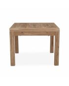 Grande tavolo da pranzo quadrato allungato in legno massello di Acacia Gordon marrone - 130 x 130 x 78 cm