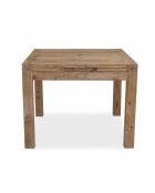 Grande tavolo da pranzo quadrato allungato in legno massello di Acacia Gordon marrone - 130 x 130 x 78 cm