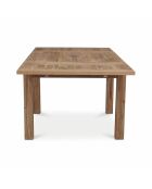 Grande tavolo da pranzo quadrato allungato in legno massello di Acacia Gordon marrone - 130 x 130 x 78 cm