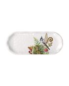Plat long en mélamine moss & oak multicolore - 16 x 40 cm