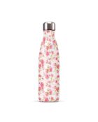 Veelkleurige geïsoleerde fles met aquarelrozen - 500 ml