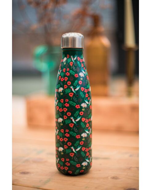 Veelkleurige geïsoleerde fles met kolibrie - 500 ml