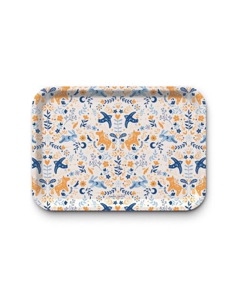 Plateau rectangulaire kraft L mat Scandy Winter multicolore - 30 x 40 cm