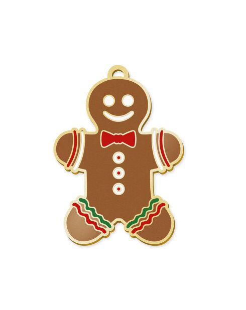 Décoration de Noël à suspendre Délices de Noël (Mr Ginger) multicolore - 10 cm