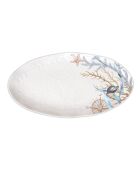 Ocean Tide veelkleurige ovale schaal van melamine - 25,5 x 48 cm