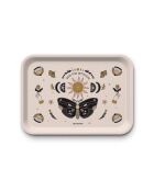 Plateau rectangulaire kraft L Suis ton intuition multicolore - 30 x 40 cm