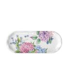 Plat long en mélamine wild hydrangea multicolore - 16 x 40 cm
