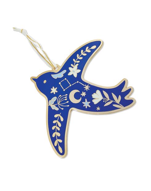 Décoration de Noël à suspendre Scandy winter (bleu) bleue - 10 cm