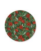 Plateau rond kraft douce nuit multicolore - D.42 cm