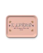 Plateau rectangulaire kraft L L'apéro rose - 30 x 40 cm