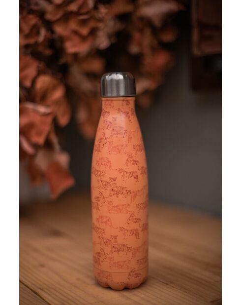 Gourde isotherme tigres orange - 500ml