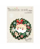 Décoration de Noël à suspendre Maison bonbon (renard) multicolore - D.10 cm
