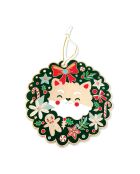 Décoration de Noël à suspendre Maison bonbon (renard) multicolore - D.10 cm